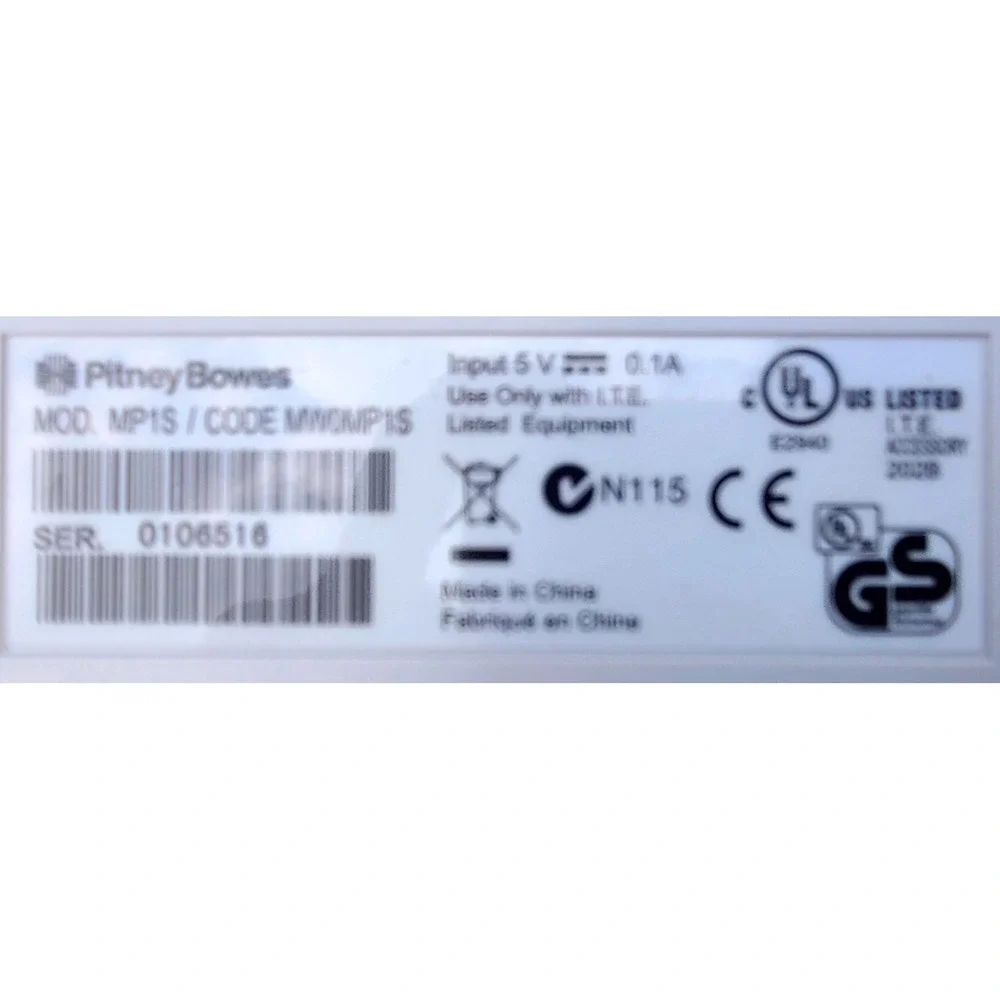 Pitney Bowes MP1S USB Digital Shipping‎ Postal Scale White MW0MP1S Pre-Owned